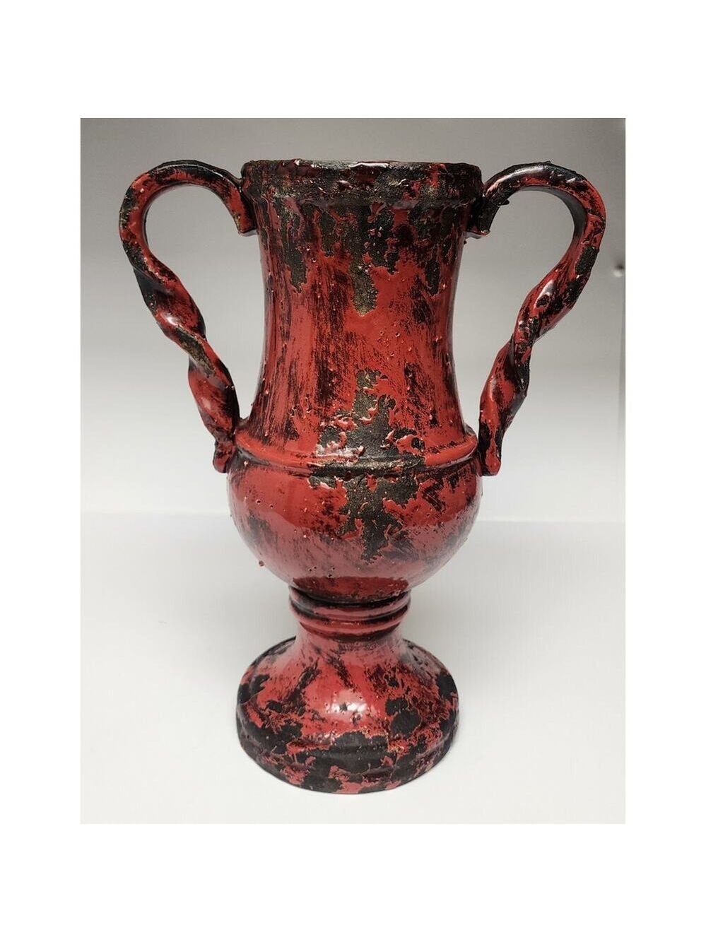 Uttermost 2 PC Red Rustic Ceramic Home Decorative Vase - Picture 2 of 16